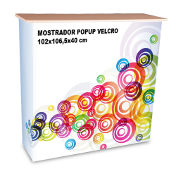 Mostrador popup con velcro